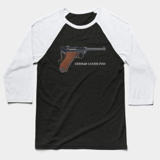 Luger PO8 German Army World War Two Pistol Baseball T-Shirt